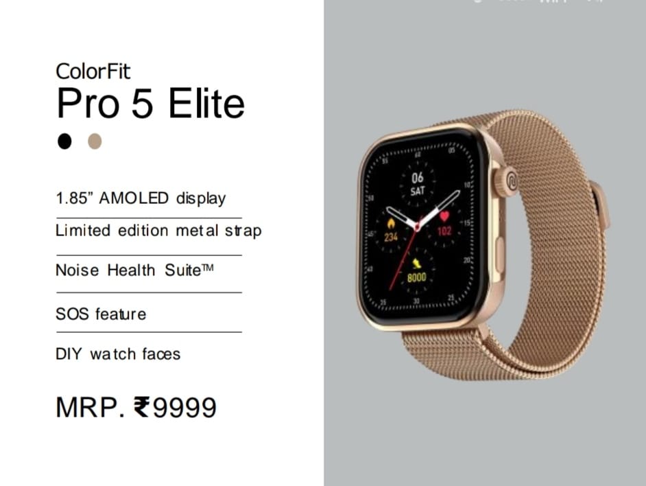 noise colorfit pro 5 elite